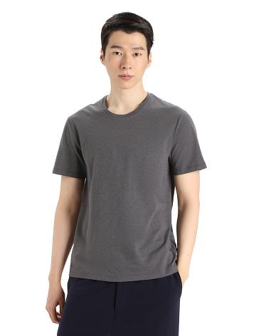 Pánské Tričko Icebreaker Merino Central Classic Krátké Sleeve Stříbrné Šedé | CZ 1803YXFU
